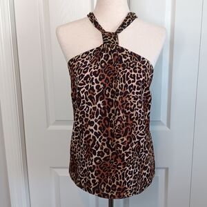 Lilly Pulitzer Leopard Print Halter Top